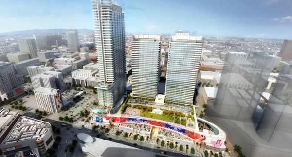 三(san)思3500平方米戶外LED屏在(zai)美國西岸再造一箇(ge)“時